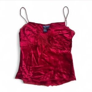 Vtg max edition silk rosette cami